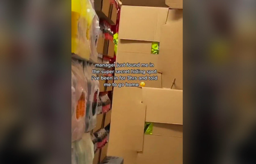 Employee Says Manager Told Her To Go Home After Finding Her Hiding In ‘Super Secret Hiding Spot’ For 3 Hours 