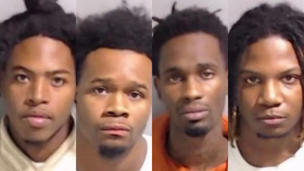 Four men have been arrested in Atlanta after allegedly squatting in a home and operating a strip club from the residence, according to RadarOnline.com. 
