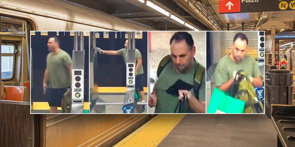 A New York man has been arrested  for allegedly firing shots on a subway platform on Tuesday night, reports Fox News. 