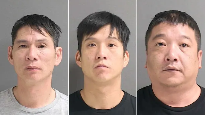 Three men have been arrested charged with grand theft for allegedly stealing cooking oil from various restaurants, reports Fox News. 