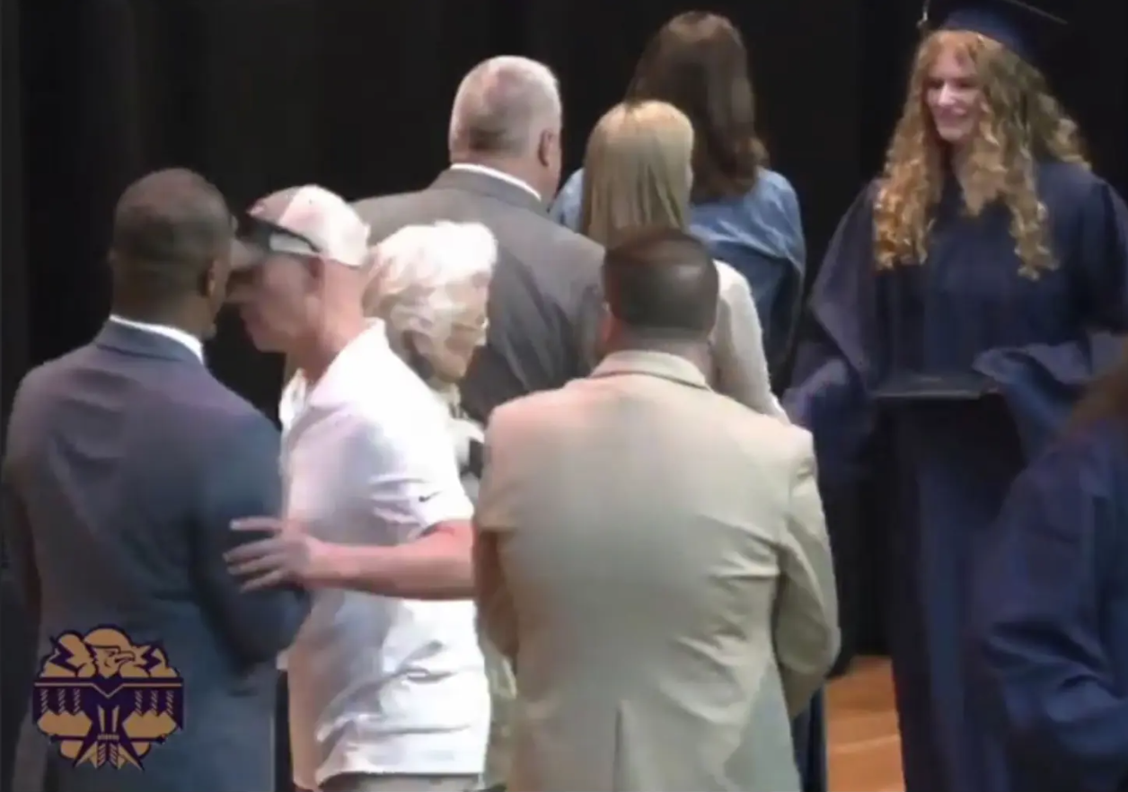 White Father Jumps on Stage At High School Graduation and Pushed Black Superintendent To Stop Him From Shaking Daughter’s Hand