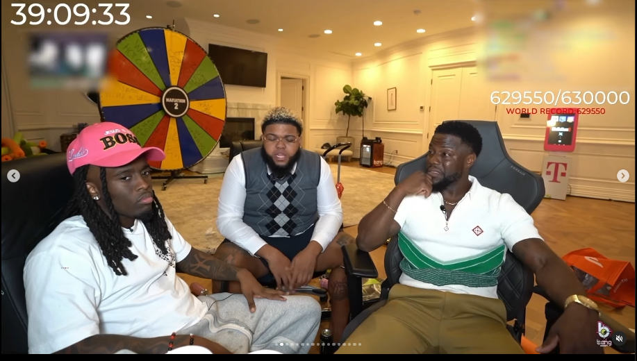 Kai Cenat, Druski, and Kevin Hart