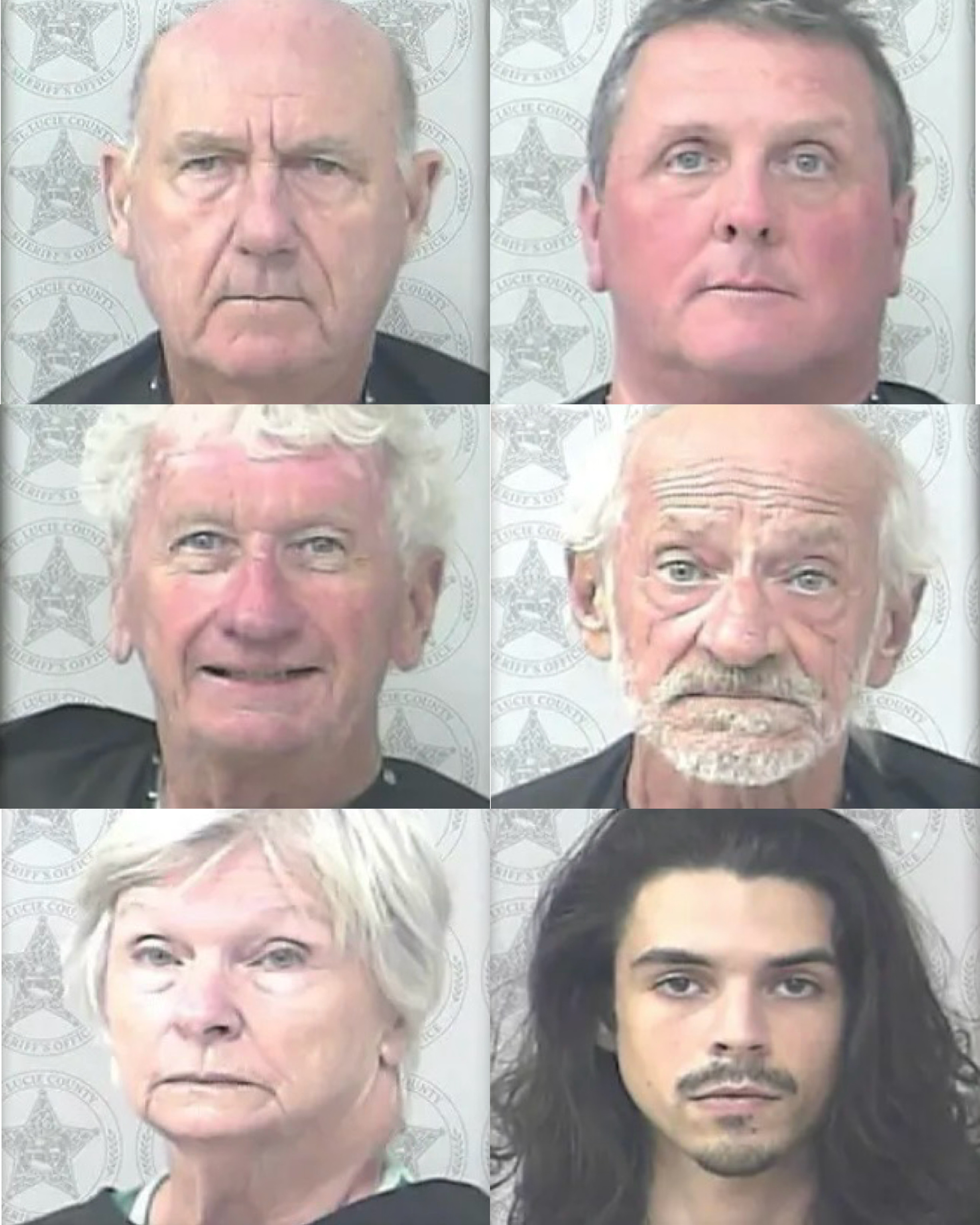 Six sun-loving Floridians found themselves in hot water after getting caught in nothing but their birthday suits at a beach, according to the NY Post.